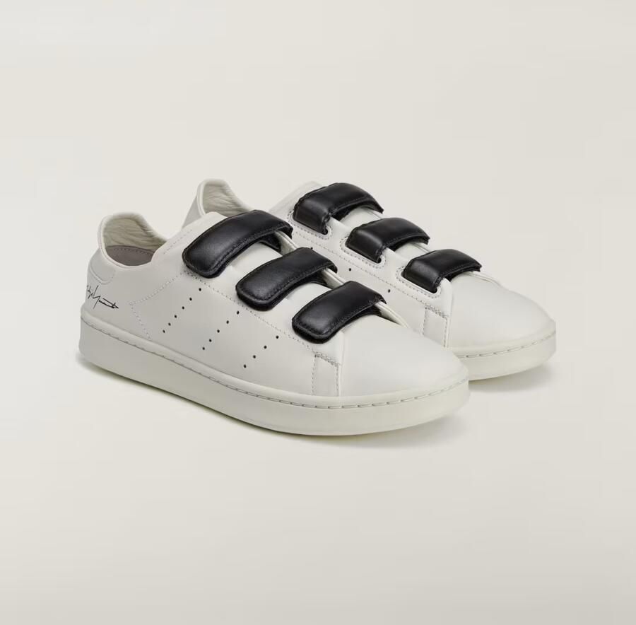 Y-3 Hook-And-Loop Lage Top Leren Sneakers White - Foto 6