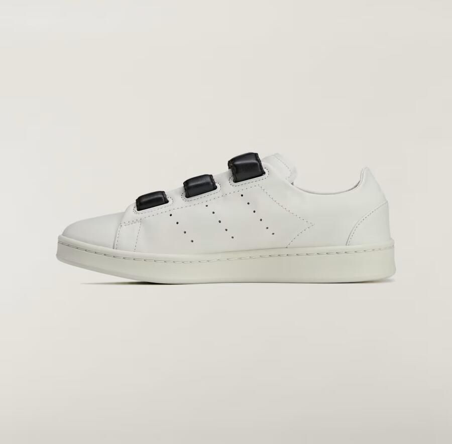Y-3 Hook-And-Loop Lage Top Leren Sneakers White - Foto 8