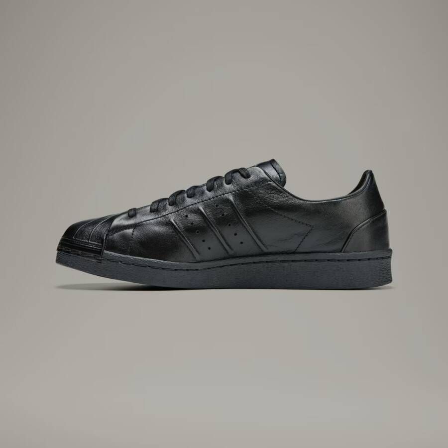Y-3 Zwarte Superstar Sneakers met Premium Leer Black - Foto 5