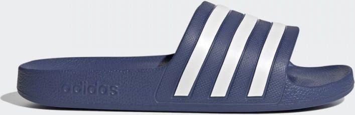 Adidas Performance Adilette Aqua badslippers donkerblauw wit