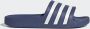 Adidas Performance Adilette Aqua badslippers donkerblauw wit - Thumbnail 1