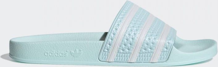 Adidas Originals Adilette badslippers mintgroen/wit - Schoenen.nl