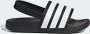 Adidas Sportswear Adilette Estrap badslippers met hielbandje zwart wit - Thumbnail 3
