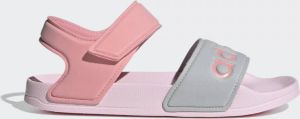 Adidas Adilette Sandalen Kinderen Clear Pink Super Pop Silver Metallic Kind