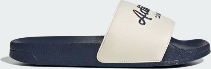 Adidas Adilette Shower with Lettering Sandalen blauw beige - Foto 6