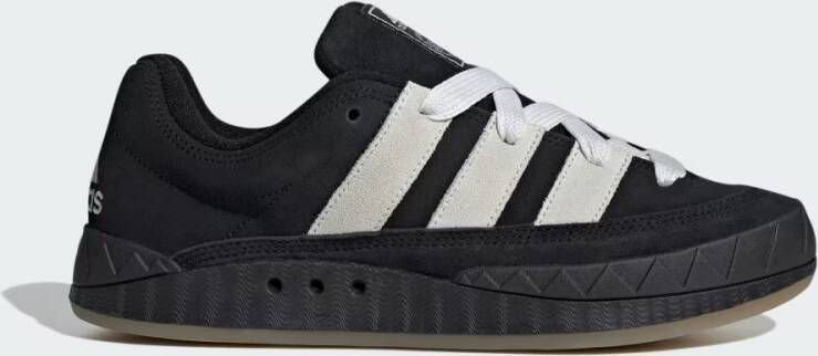 Adidas Core Black Lage Sneaker met Witte Details - Foto 2
