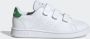 Adidas Advantage C Jongens Sneakers Ftwr White Green Grey Two F17 - Thumbnail 3