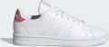 Adidas Leren Sneakers met Ronde Neus en Stoffen Voering - Wit