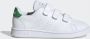 Adidas Advantage C Jongens Sneakers Ftwr White Green Grey Two F17 - Thumbnail 5