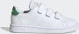 Adidas Advantage C Jongens Sneakers Ftwr White Green Grey Two F17 - Thumbnail 10