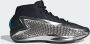 Adidas Originals Anthony Edwards 1 Basketbalschoen Basketball in zilver formaten: 45 1 3 - Thumbnail 2