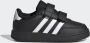 Adidas Sportswear Breaknet Lifestyle Court Schoenen met Dubbel Klittenband Kinderen Zwart - Thumbnail 3