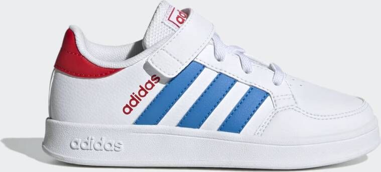 Adidas breaknet el c sneakers wit rood kinderen