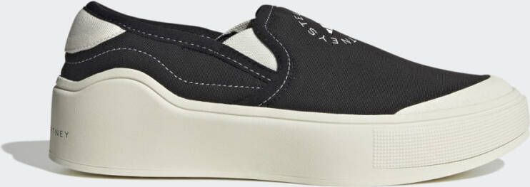 superstar slip on dames zwart