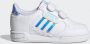 Adidas Originals Continental 80 Stripes Schoenen Cloud White Cloud White Pulse Aqua Kind - Thumbnail 3