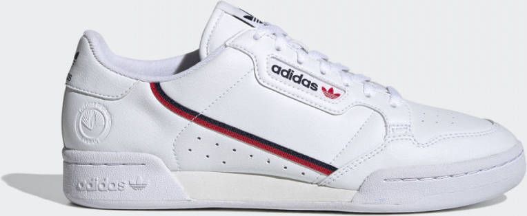 Adidas Originals Continental 80 Heren Cloud White / Scarlet ... Adidas Originals Continental 80 Heren Cloud White / Scarlet ...