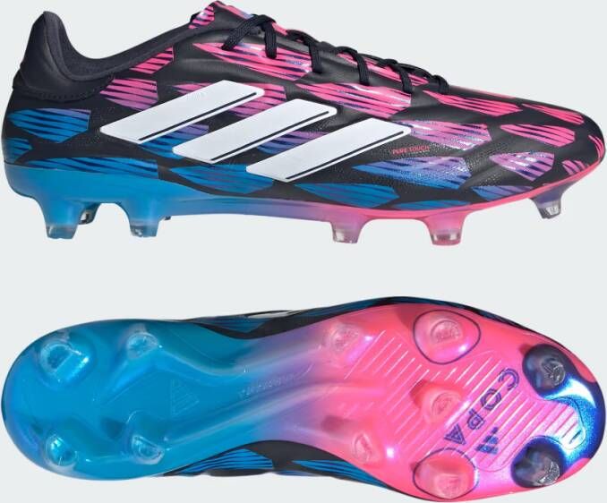 Adidas Copa Pure 2 Elite Gras Voetbalschoenen (FG) Zwart Blauw Roze - Foto 3