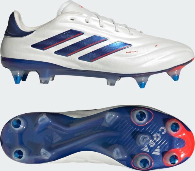 Adidas Copa Pure 2 Elite IJzeren-Nop Voetbalschoenen (SG) Wit Blauw Rood - Foto 3