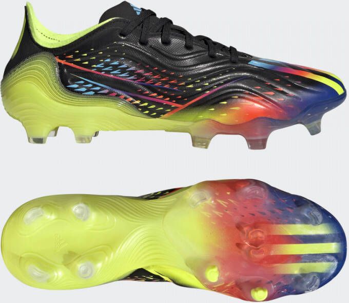 Adidas Copa Sense.1 Gras Voetbalschoenen (FG) Zwart Blauw Geel - Foto 4