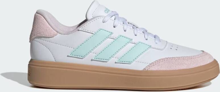 Adidas Sportswear Courtblock sneakers wit lichroze gum Imitatieleer 37 1 3 - Foto 4