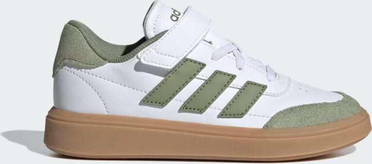 Adidas Sportswear Courtblock sneakers wit mosgroen gum Imitatieleer 28 - Foto 5