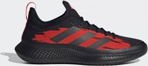 Adidas Defiant Generation Multicourt Tennisschoenen Core Black Core Black Solar Red Dames