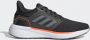 Adidas Performance EQ19 hardloopschoenen antraciet grijs oranje - Thumbnail 5