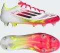 Adidas F50 Elite IJzeren-Nop Voetbalschoenen (SG) Wit Rood Zwart Geel - Wit/Geel/Zwart