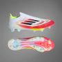 Adidas F50+ Gras Voetbalschoenen (FG) Wit Rood Zwart Geel - Thumbnail 2
