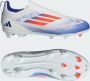Adidas F50 League Laceless FG Junior Cloud White Solar Red Lucid Blue- Cloud White Solar Red Lucid Blue - Thumbnail 5