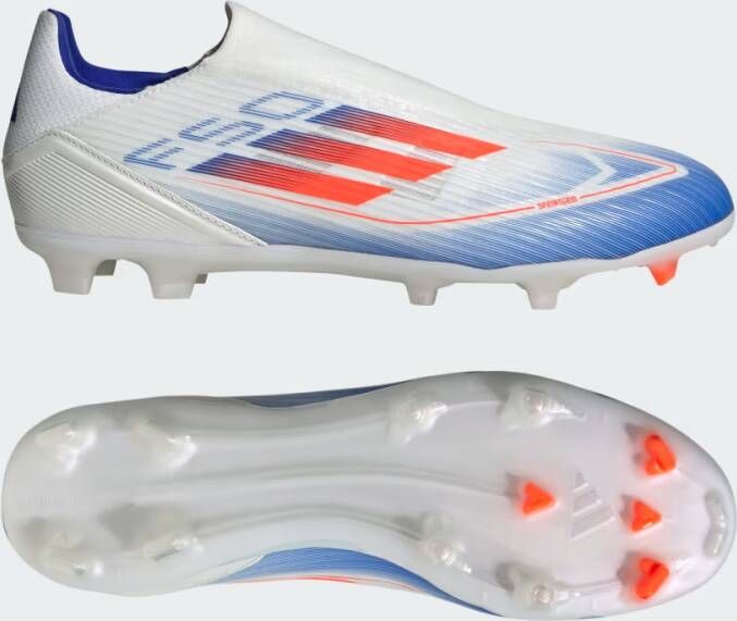 Adidas F50 League Laceless FG Cloud White Solar Red Lucid Blue- Dames Cloud White Solar Red Lucid Blue - Foto 5