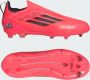 Adidas F50 Pro Veterloze Gras Voetbalschoenen (FG) Kids Felrood Zwart Zilver - Thumbnail 2