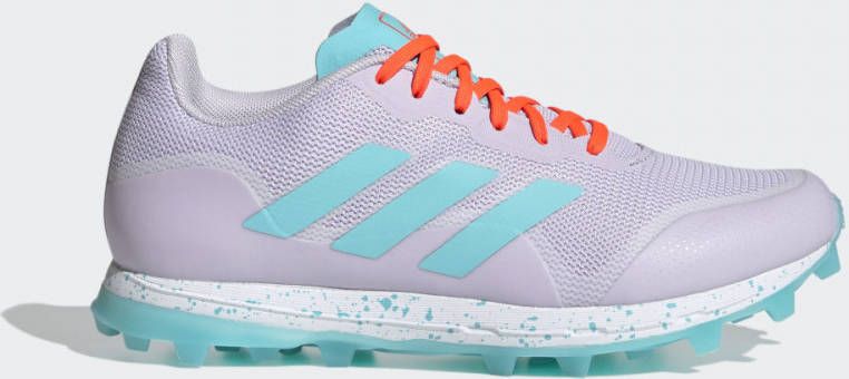 Adidas Fabela Zone 2.1 Hockeyschoenen Sportschoenen Korfbal TF (Turf) Purple Green - Foto 3