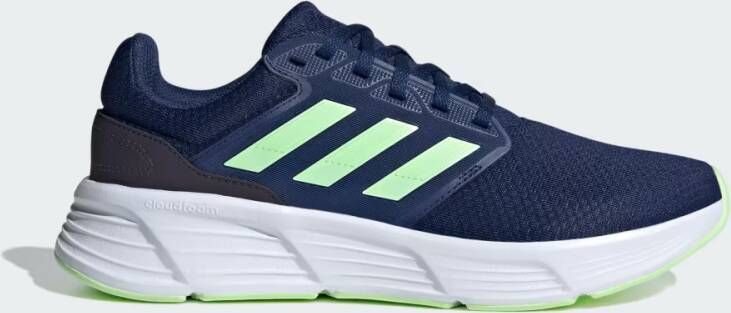 Adidas Performance Galaxy 6 hardloopschoenen donkerblauw lichtgroen - Foto 2