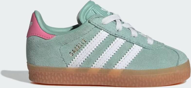 Adidas Originals Gazelle II Baby's Hazy Green Cloud White Bliss Pink Kind Hazy Green Cloud White Bliss Pink - Foto 5
