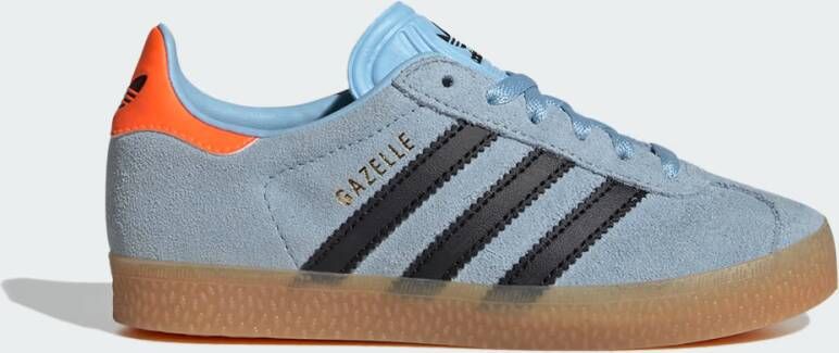 Adidas Originals Gazelle Children Clear Sky Core Black Solar Orange Clear Sky Core Black Solar Orange - Foto 5