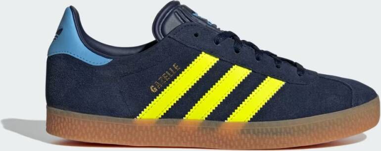 Adidas Originals Gazelle Junior Night Indigo Solar Yellow Light Blue Night Indigo Solar Yellow Light Blue - Foto 5