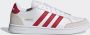 Adidas Grand Court SE Heren Sneakers 1 3) Wit Beige Rood Casual Schoenen - Thumbnail 2