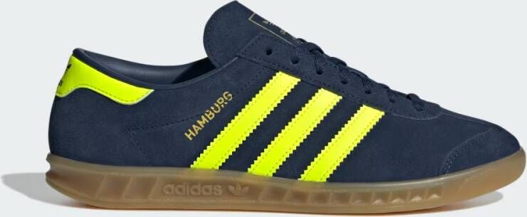 Adidas Hamburg Schoenen Blauw Maat: 36 2 3 Leer Foot Locker