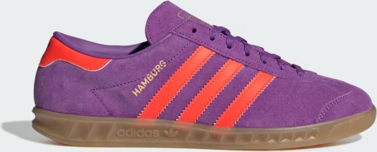 Adidas Hamburg Schoenen Paars Maat: 36 2 3 Leer Foot Locker