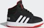 Adidas Hoops Mid 2.0 I Kinderen Sneakers Core Black Ftwr White Hi-Res Red S18 - Thumbnail 4