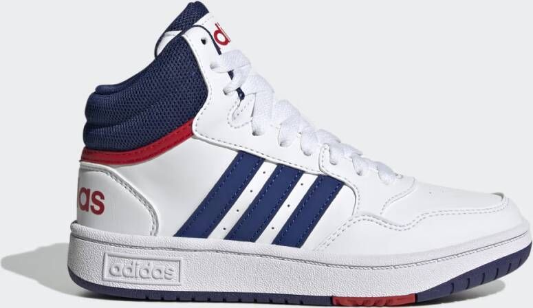 Adidas Sportswear Hoops Mid 3.0 sneakers wit blauw rood Jongens Imitatieleer 36 2 3 - Foto 10