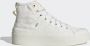 Adidas Witte High-Top Sneaker met Bloemenborduursel White Dames - Thumbnail 2