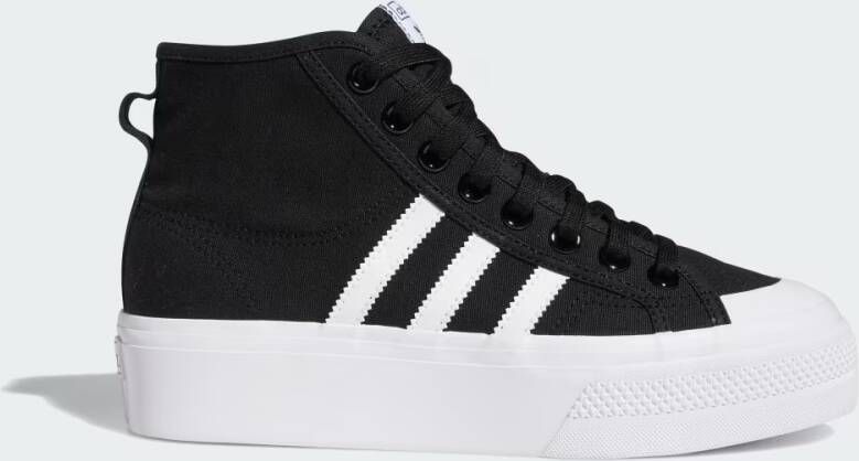 Adidas Originals Nizza Platform Mid Dames Core Black Cloud White Cloud White Dames - Foto 7