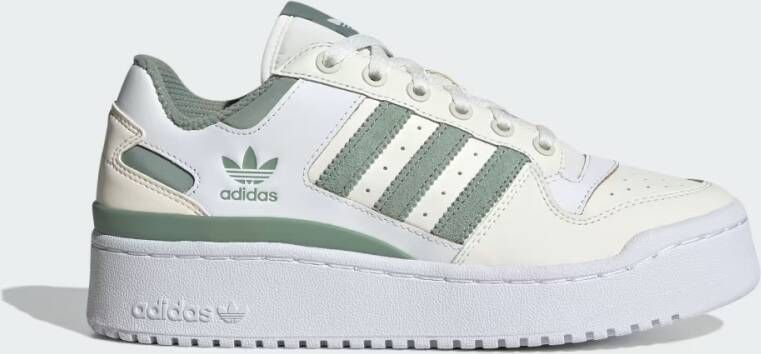 Adidas Originals Forum Bold Stripes W Sneaker Fashion sneakers Schoenen off white silver green ftwr white maat: 36 2 3 beschikbare maaten:36 2 3