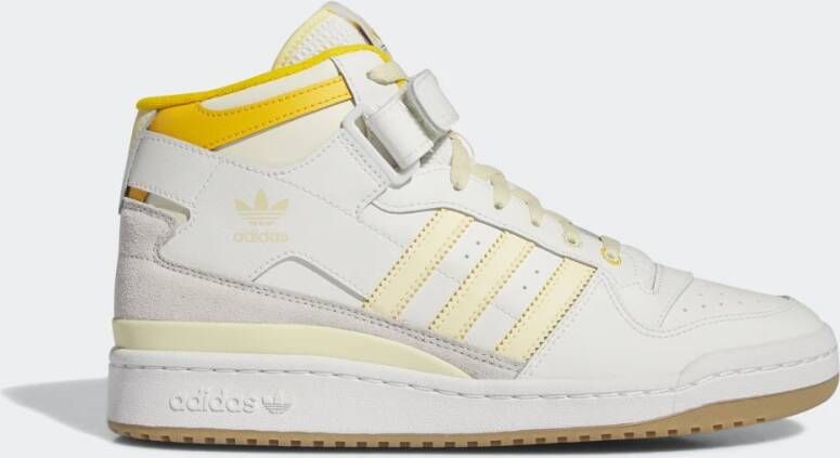 Adidas Originals Forum Mid Sneaker Basketball Schoenen cloud white crew yellow gum3 maat: 46 beschikbare maaten:41 1 3 42 43 1 3 44 2 3 45 1 3 4