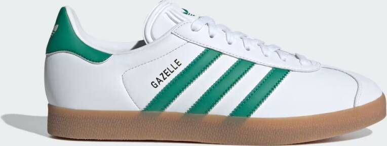 Adidas Originals Gazelle Cloud White Bold Green Gold Metallic- Cloud White Bold Green Gold Metallic - Foto 6