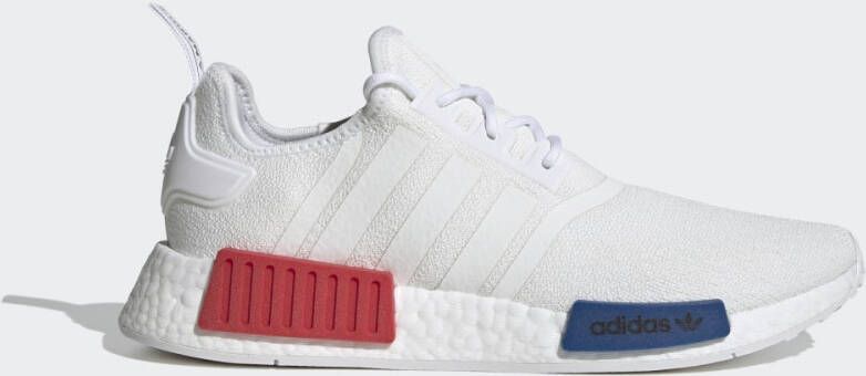 Adidas Originals Nmd_R1 Witte Stoffen Sneakers met Rode en Blauwe Accenten White - Foto 10