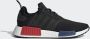 Adidas Originals Nmd_R1 Zwarte Stoffen Sneakers met Rode en Blauwe Inzetstukken Black Heren - Thumbnail 4