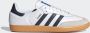 Adidas Originals Samba OG Dames Cloud White Night Indigo Gum- Dames Cloud White Night Indigo Gum - Thumbnail 6